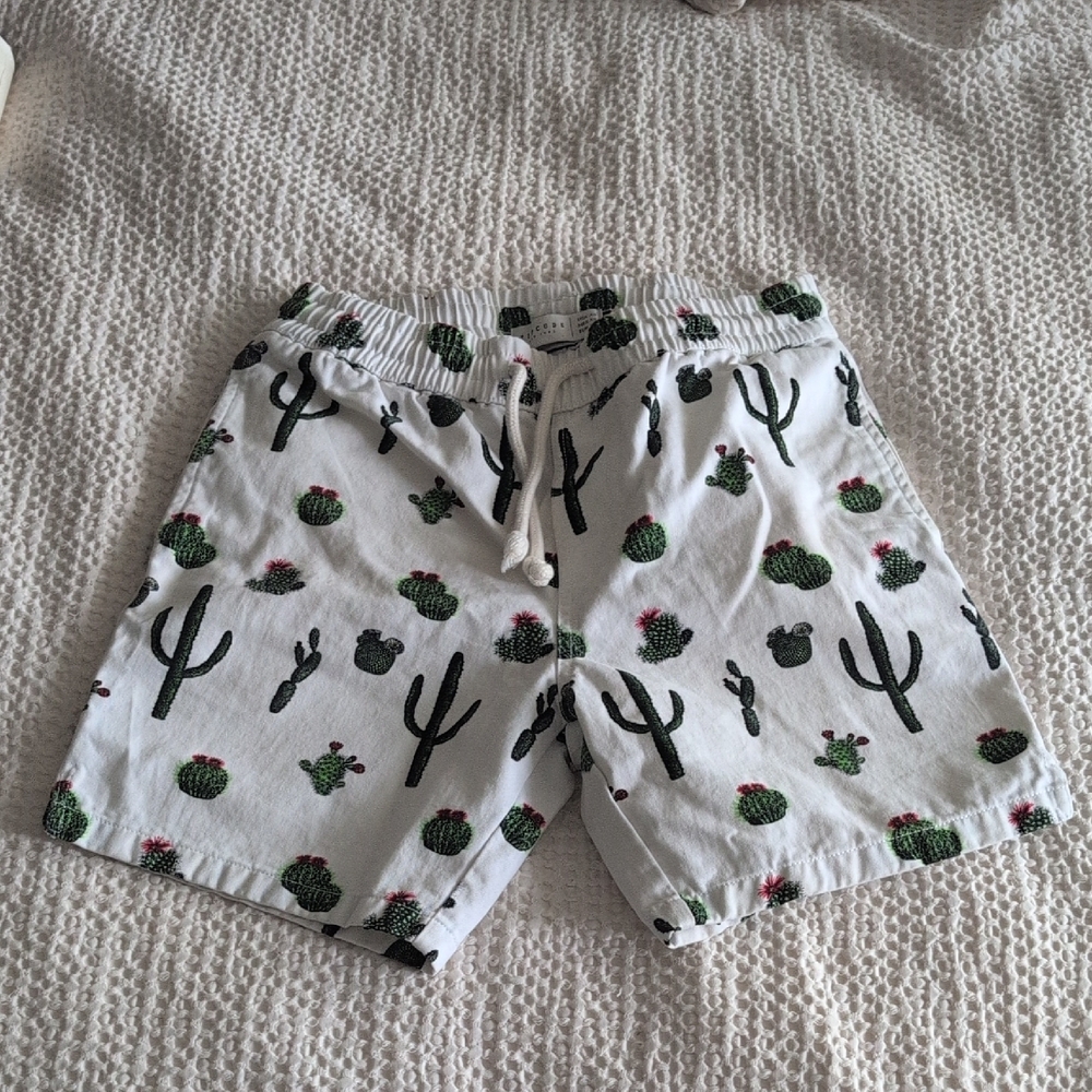 Cactus Print Golf Shorts